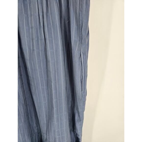 Old Navy Midi Swing Dress Womens Sz S Light Blue Gauze Boho Peasant Prairie - Picture 4 of 6